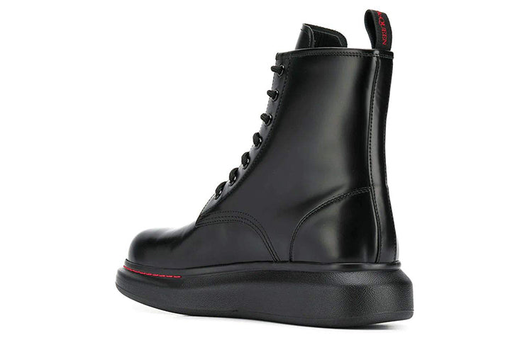 Alexander McQueen Ankle Leather Boot 'Black' 586191WHX511000