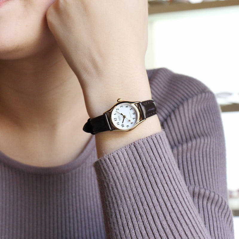 CASIO Belt Small Retro WhiteDial Plate Black Belt White DialBlack Strap WhiteBlack Analog LTP-1094Q-7B1