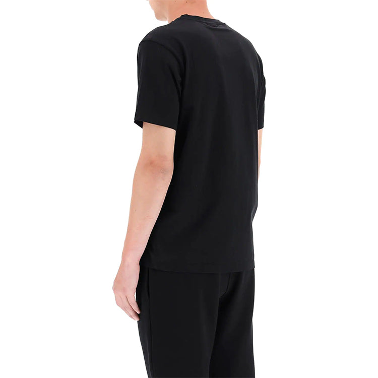 Men's KENZO FW20 Logo Micro Mark Round Neck Short Sleeve Black T-Shirt FA65TS0014SJ-99