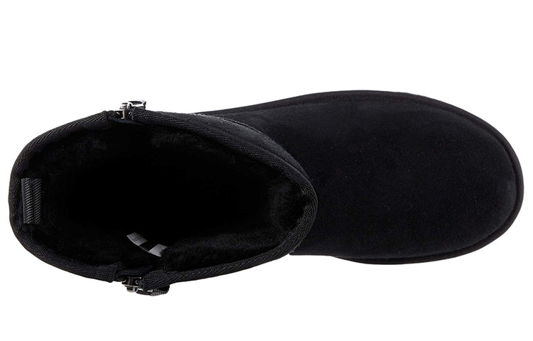 (WMNS) UGG Classic Short Dual Zip 'Black' 9431247-BLK