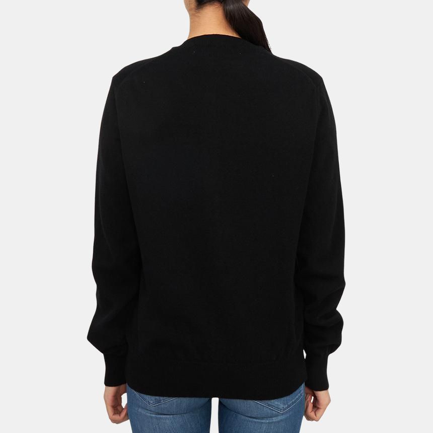 (WMNS) COMME des GARCONS PLAY FW25 Red Emblem Cardigan 'Black' AX-N007-051-1