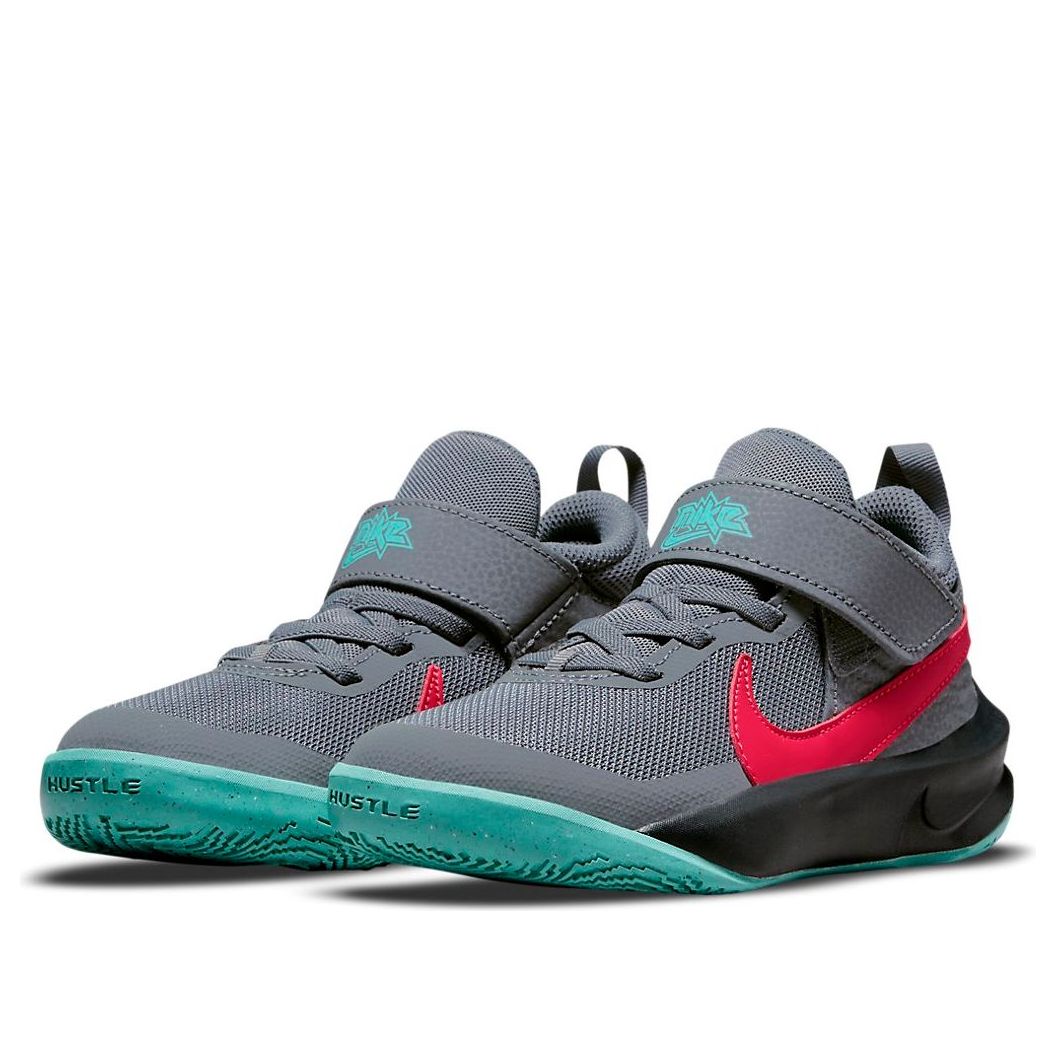 (PS) Nike Team Hustle D10 'Grey Teal Siren Red' CW6736-008