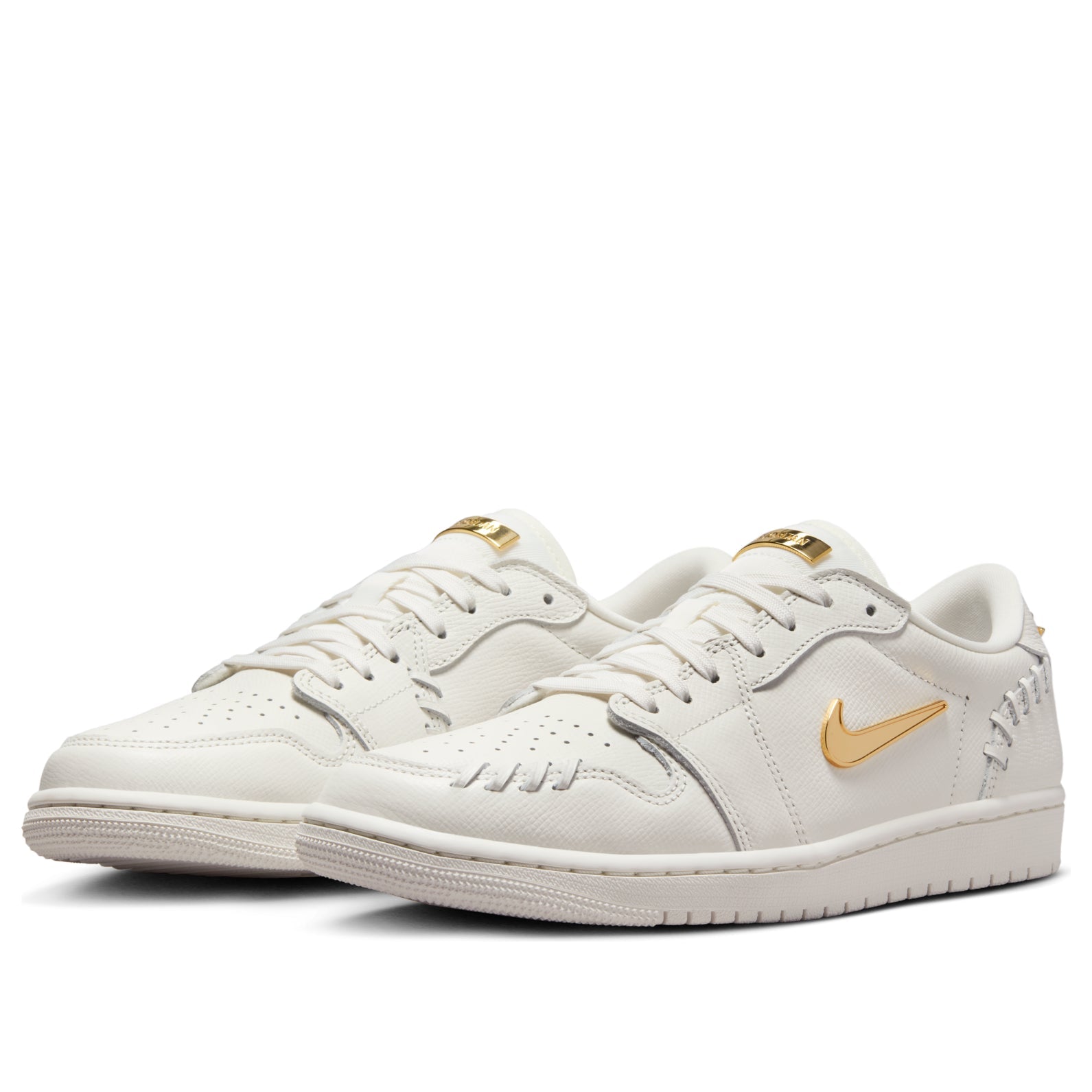 (WMNS) Air Jordan 1 Low Method of Make 'Sail Metallic Gold' FN5032-100