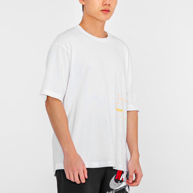 Air Jordan 23 Engineered Alphabet Printing Short Sleeve White CD5601-100