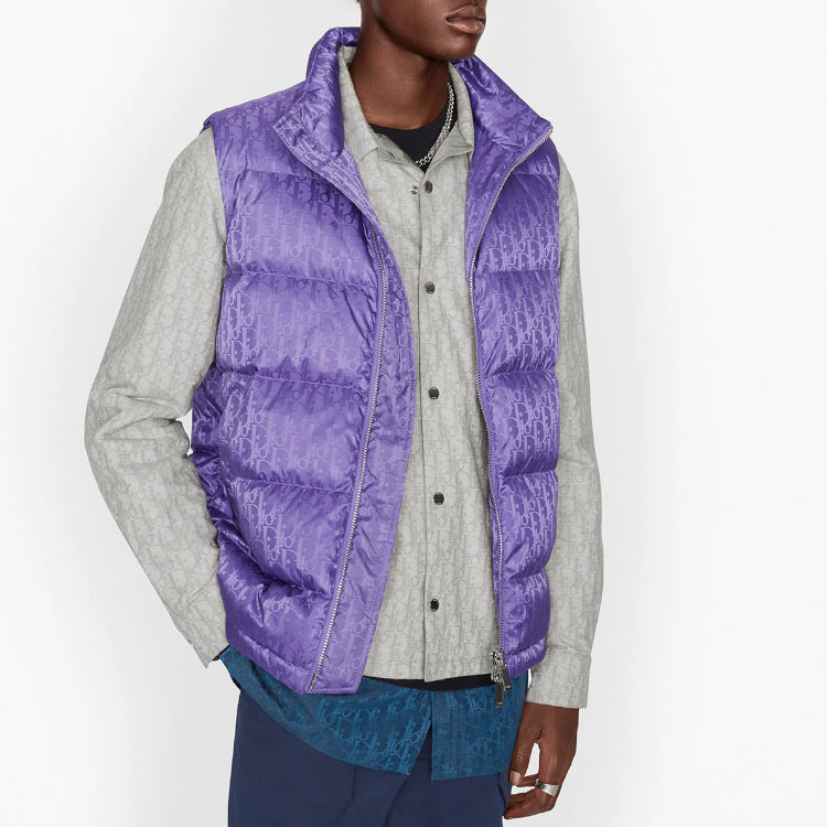DIOR Oblique Print Tech Vest For Men Purple 033C410A4462-C474