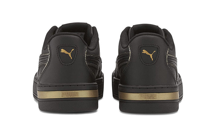 (WMNS) PUMA Skye Metallic Black/Gold Casual Board Shoes 374797-03