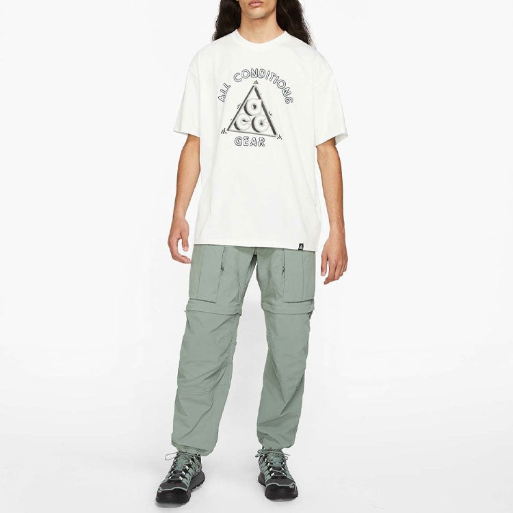 Nike ACG Outdoor Sports Alphabet Printing Short Sleeve White DD8811-121