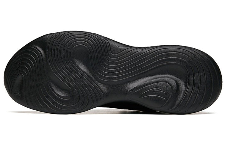 ANTA Runninng Series Sneakers Leather 'Black White' 112215571-7