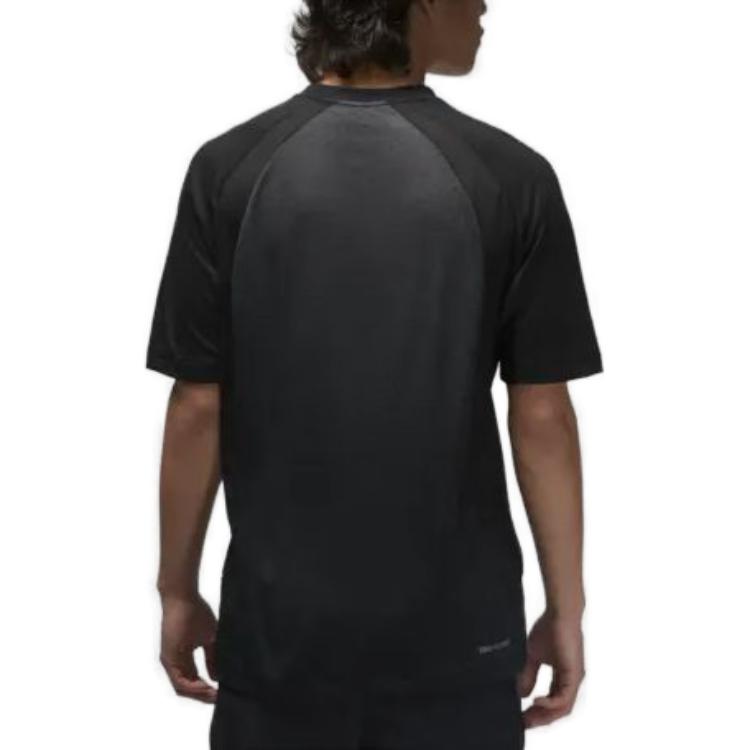 Air Jordan Dri Fit Sport Short Sleeve Top Asia Sizing 'Black' DZ0576-010