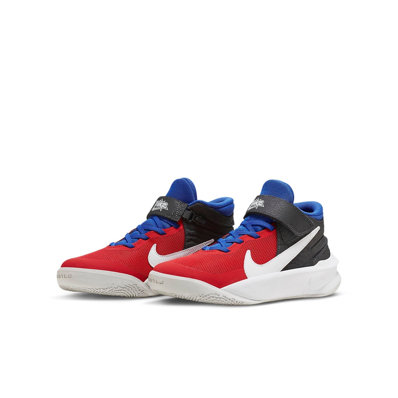 (GS) Nike Team Hustle D10 FlyEase 'University Red Game Royal' DD7303-005
