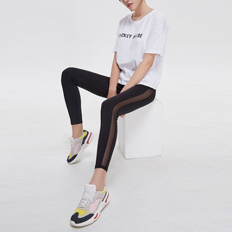 Li-Ning x Disney Crossover Sports Fashion Series Loose Round Neck Short Sleeve White AHSP402-4