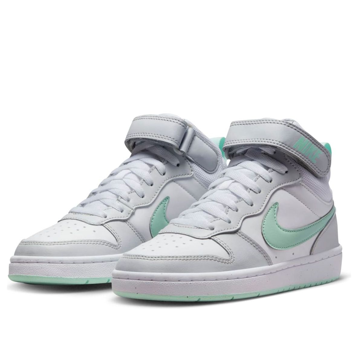 (GS) Nike Court Borough Mid 2 'Pure Platinum Mint Foam' CD7782-011
