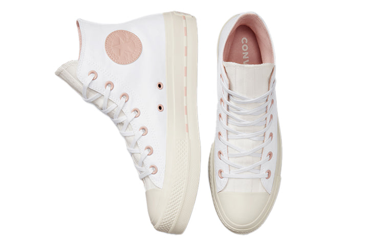 (WMNS) Converse Chuck Taylor All Star Lift High 'White Pink Clay' 572709C