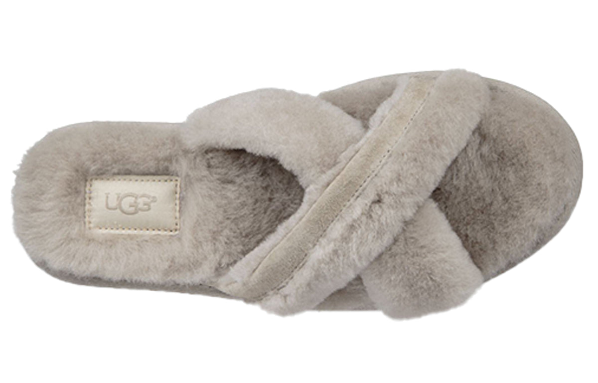 (WMNS) UGG Abela Gray Slippers 1017548-WILL