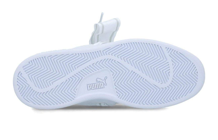 PUMA Smash V2 Buckle Patent Leisure Sneakers K White 369717-03