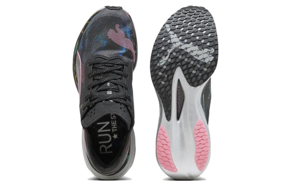 (WMNS) PUMA Deviate Nitro Elite 2 Marathon Series Sneakers 'Black Pink' 378454-01