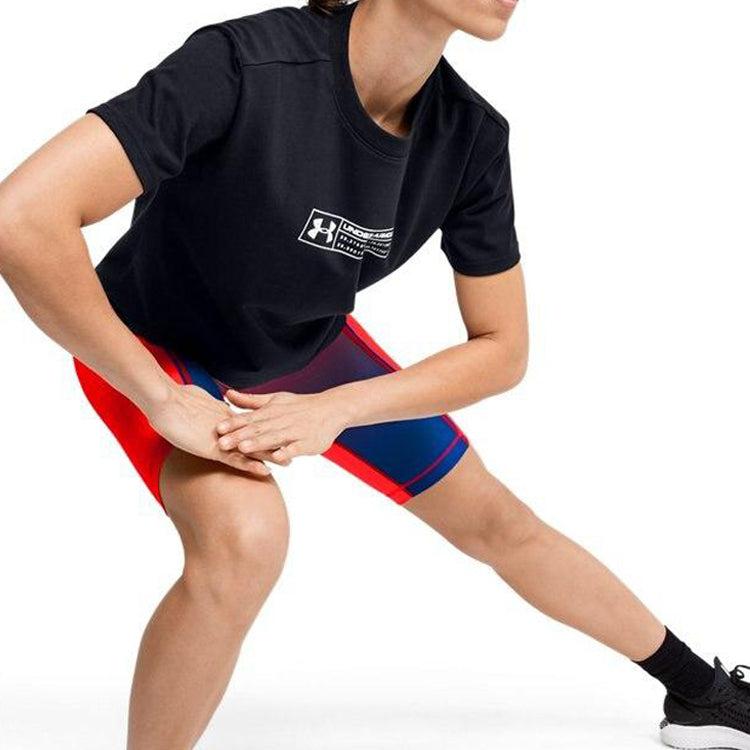 (WMNS) Under Armour Summit Graphic Sports Tee Black 1359715-001