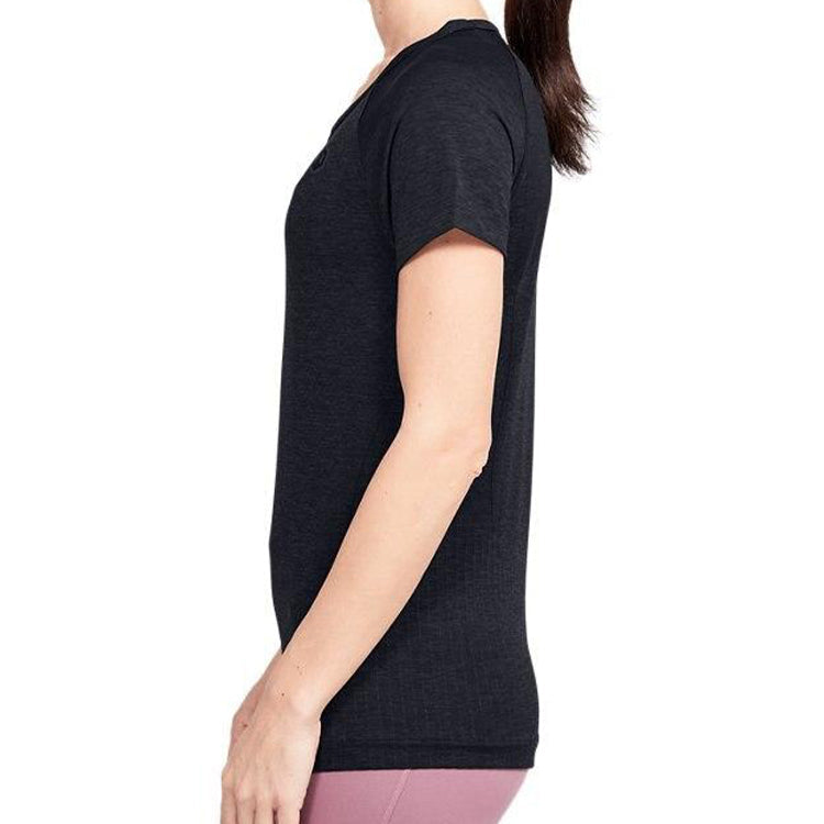 (WMNS) Under Armour RUSH Seamless Short Sleeve Black 1351602-001