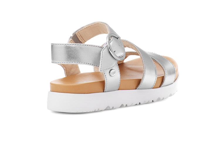 (PS) UGG Leedah Sandal 'Silver Metallic'  1117238K-SLVM