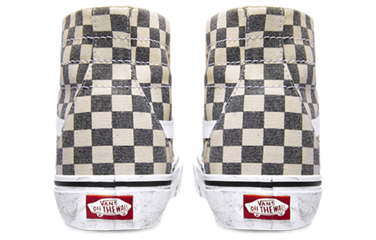 Vans SK8-HI Tapered Grey/White Washed Checkboard VN0A4U16HQE