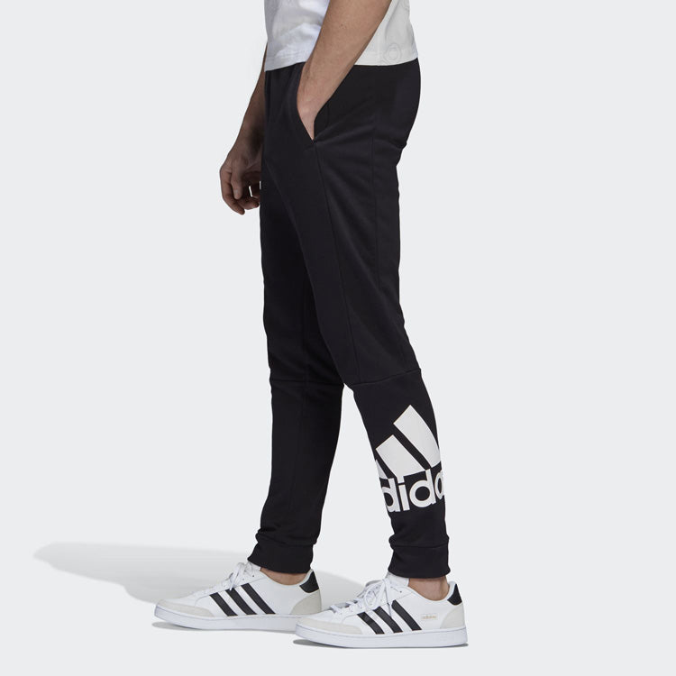 adidas Logo Printing Training Sports Bundle Feet Knit Long Pants Black GD5041