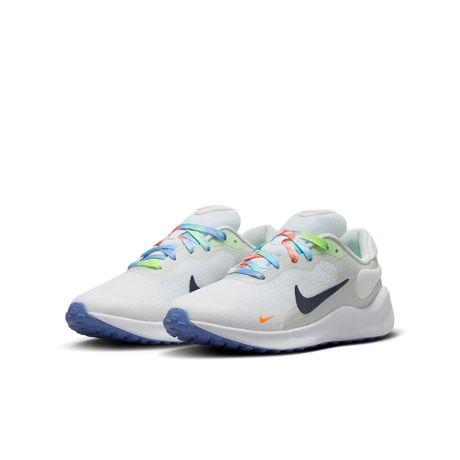 (GS) Nike Revolution 7 Next Nature SE 'White Dust Green Navy' FN4991-100
