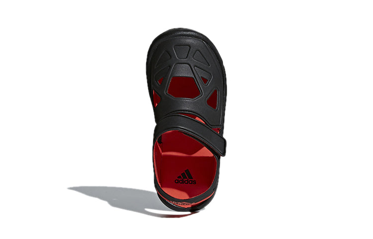 (PS) adidas Fortaswim 2.0 Minimalistic Black Sandals DB0486