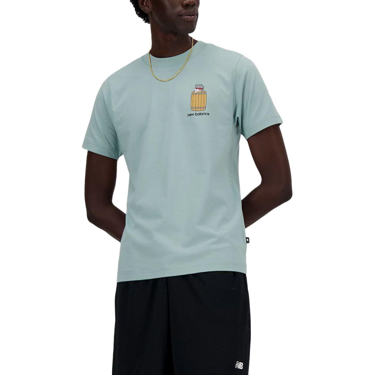 New Balance Sport Essentials Barrel Runner T-Shirt Asia Sizing 'Blue' MT41596SAM