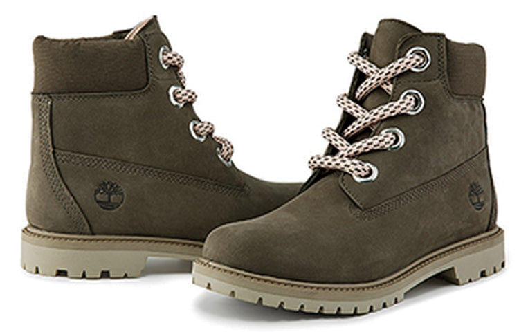 (WMNS) Timberland 6 Inch Premium Waterproof Wide Fit Boot 'Olive Nubuck' A2J5N