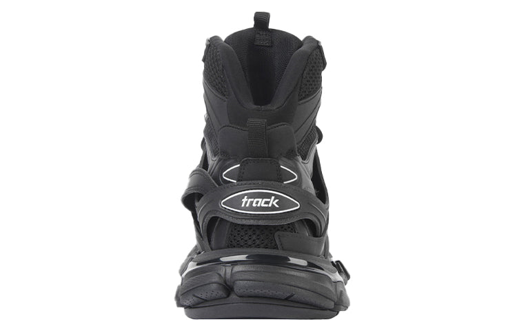 (WMNS) Balenciaga Track High-Top Daddy Shoes Black 654866W3CP31000