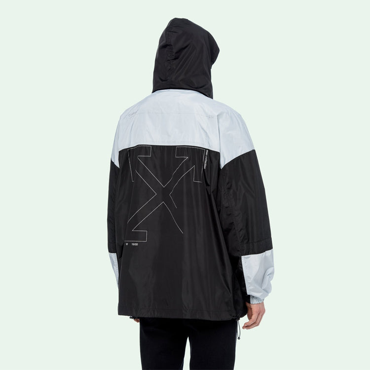 Off-White Mens Black White Splicing Jacket OMEA169E19E060031091