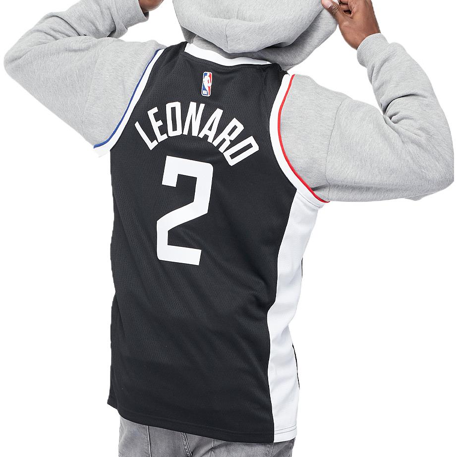 Nike NBA Sports Quick Dry Basketball Jersey/Vest SW Fan Edition Los Angeles Clippers Leonard 2 Black CN1735-017
