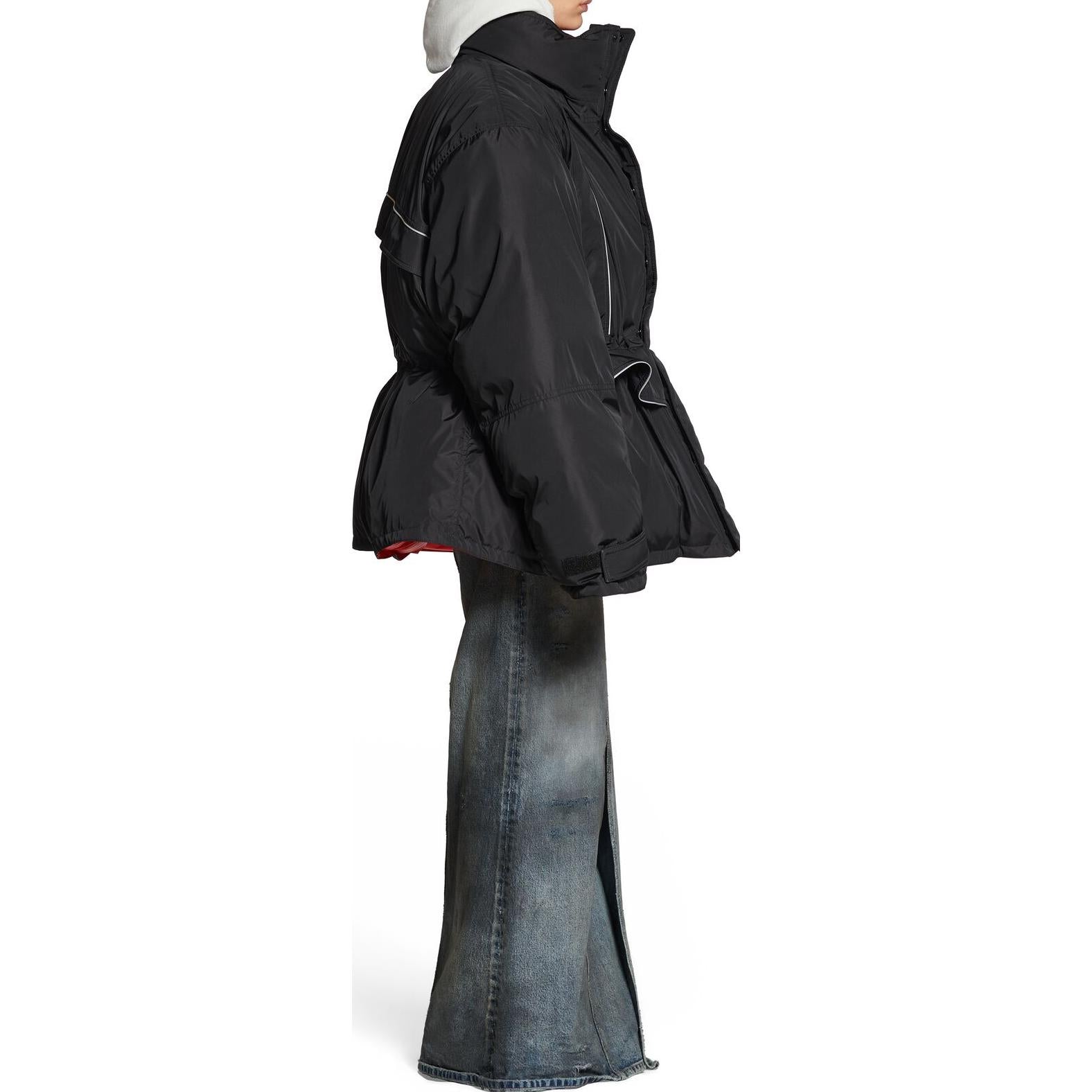 Balenciaga Wrap Parka Jacket 'Black' 751715TNO191000