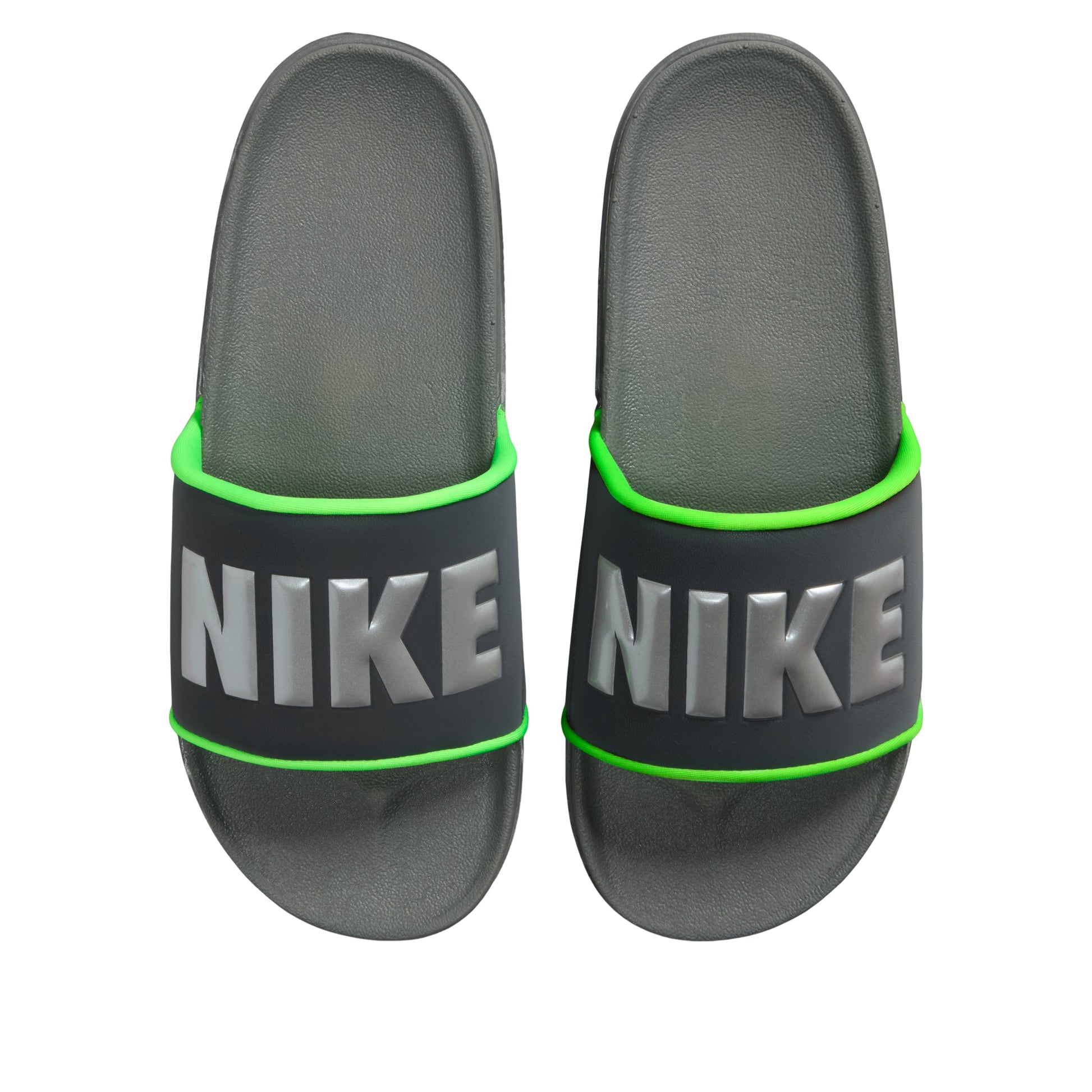 Nike Offcourt Slides 'Anthracite Smoke Grey Green Strike' BQ4639-026