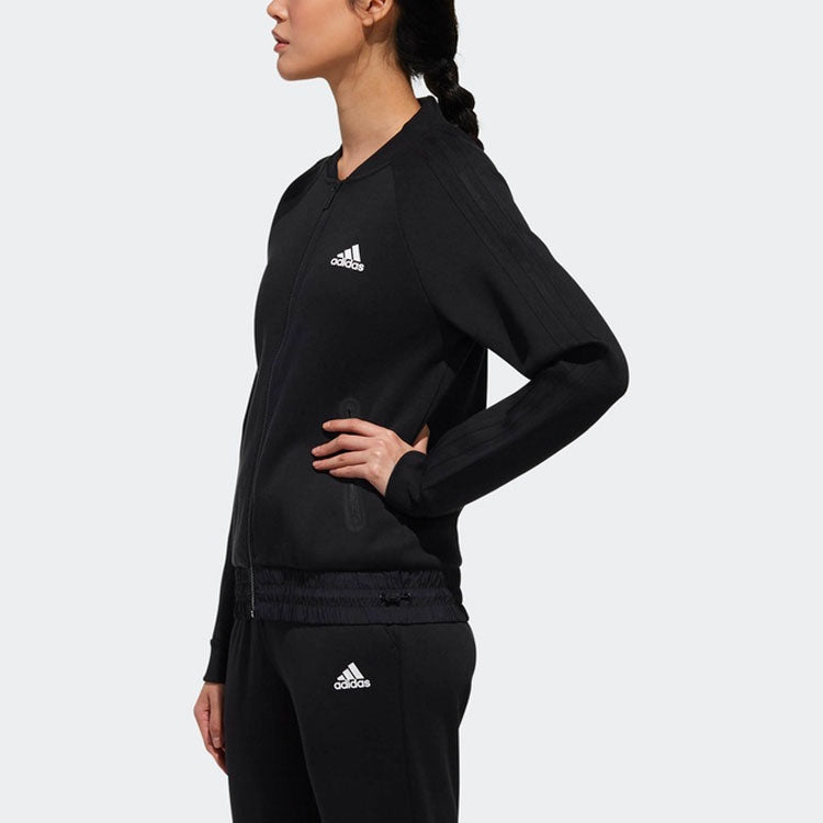 (WMNS) adidas Bomber Knitted Brand 'Black' DW4568