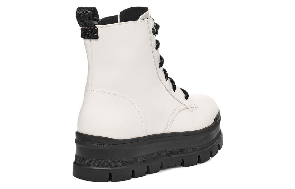 (WMNS) UGG Boots 'White Black Sole' 1123600-WHT
