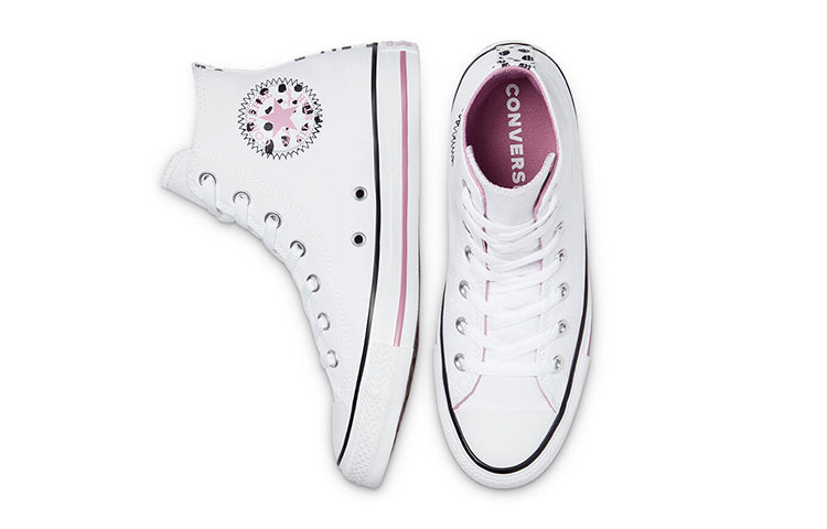 Converse Ctas Hi White/Pink 169015C