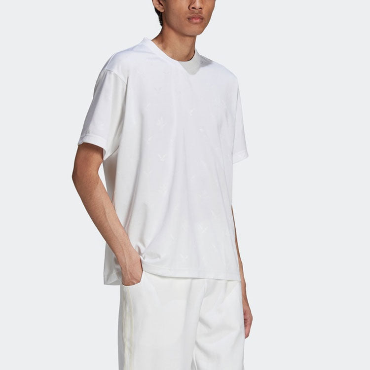 adidas originals x NINJA Crossover Casual Sports Short Sleeve White GP2317