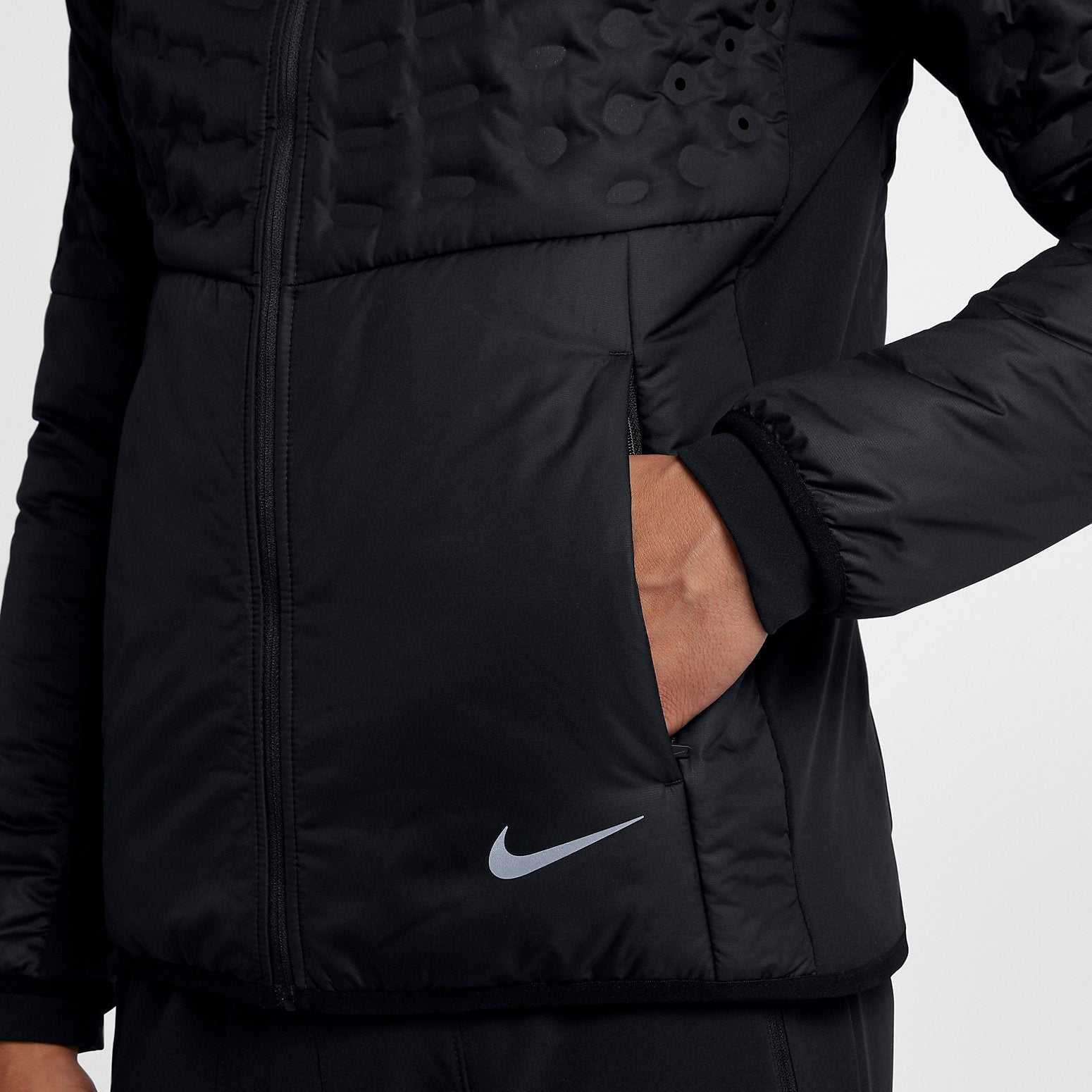 Nike Aeroloft Three-dimensional Honeycomb Down Jacket 'Black' 928506-010