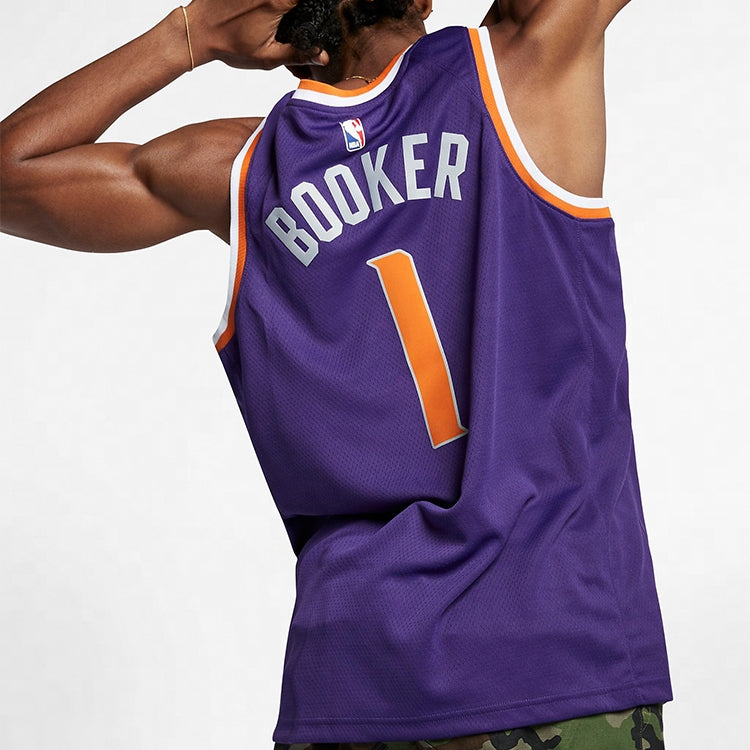Nike Devin Booker Maillot Icon Edition Swingman Phoenix Suns Purple 864503-568