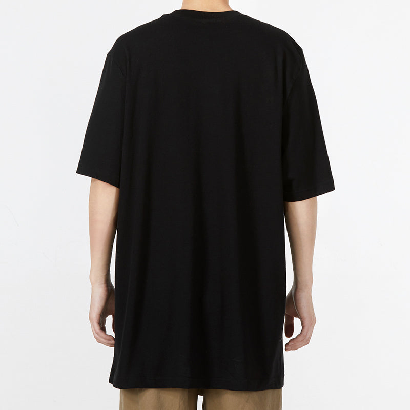 Men's adidas originals Offset Printing Logo Earth Star Athleisure Casual Sports Round Neck Short Sleeve Black T-Shirt HC9457