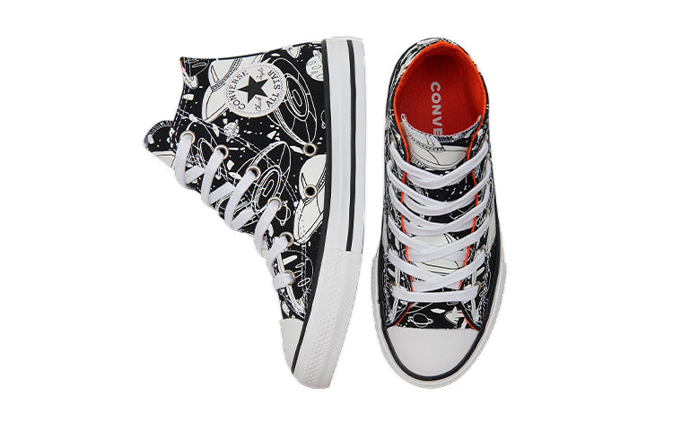 Converse Chuck Taylor All Star Canvas Shoes K White/Black 673086C