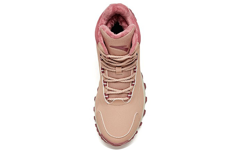 (WMNS) ANTA Casual Fleeced Skateboarding Shoes 'Peach' 12948960-2