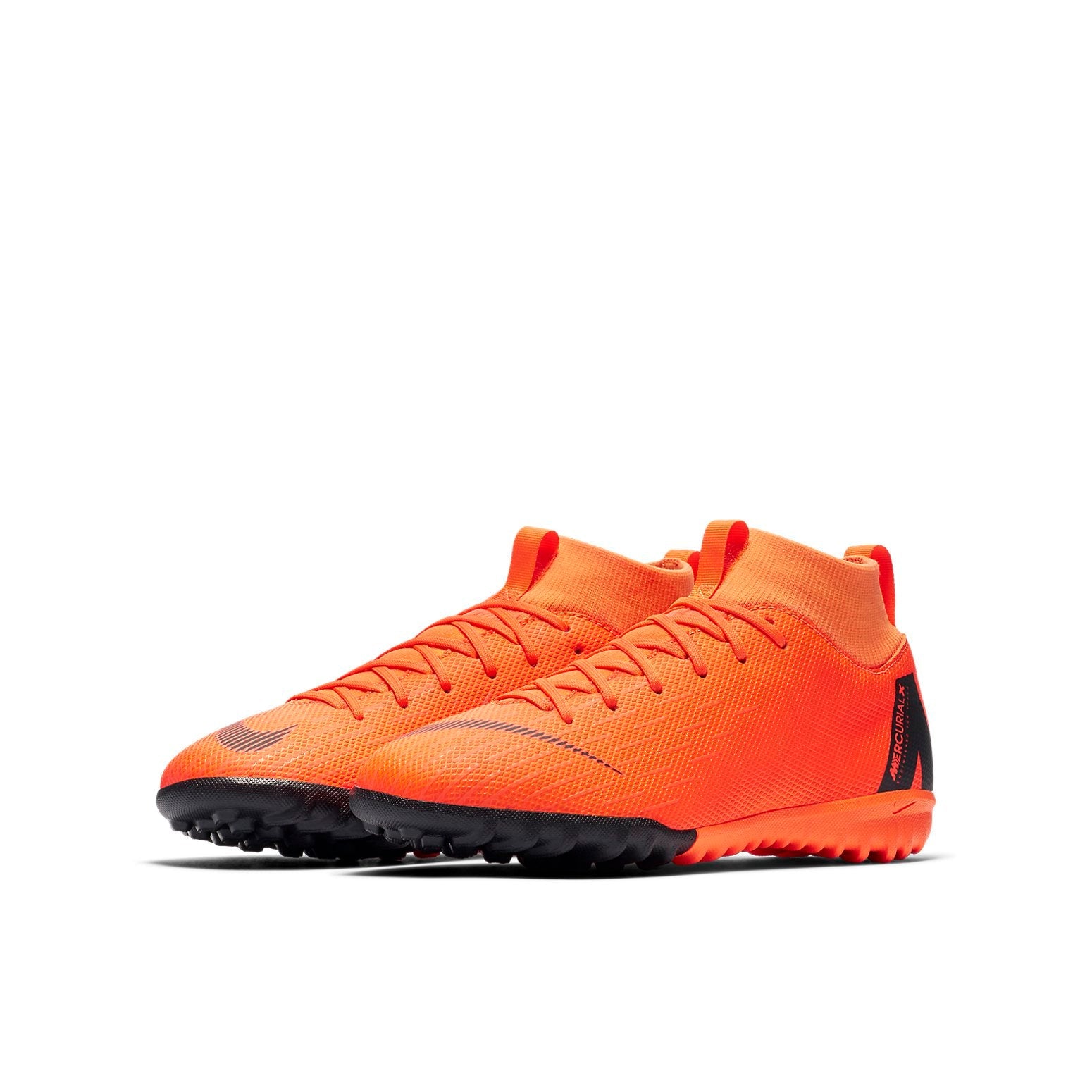 (GS) Nike JR Mercurial Superfly X 6 Academy TF 'Orange Black' AH7344-810