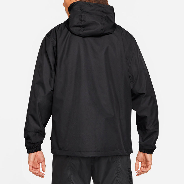 Nike MENS SB Skateboard Casual Sports Half-zipper Skate Jacket Black CV4300-010
