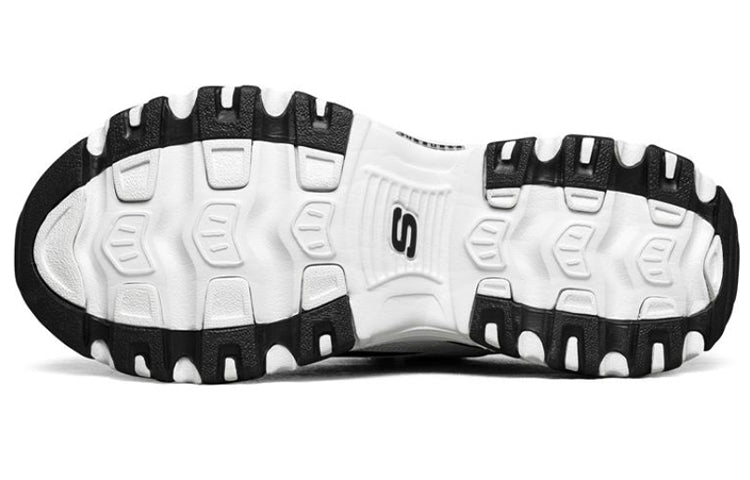 Skechers D lites Running Shoes White/Black 52675-WBK