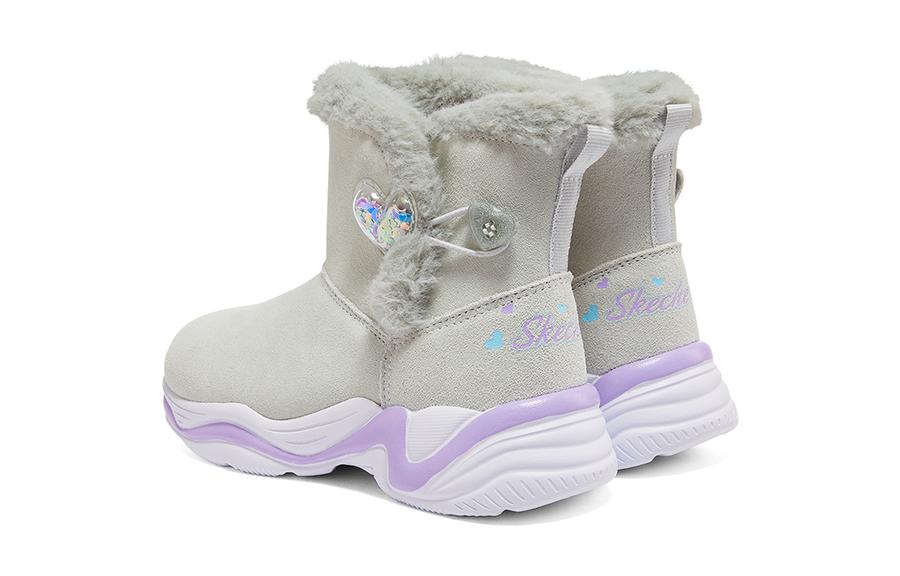 (GS) Skechers Lite Styles 'Beige Purple' 303050L-GYLV