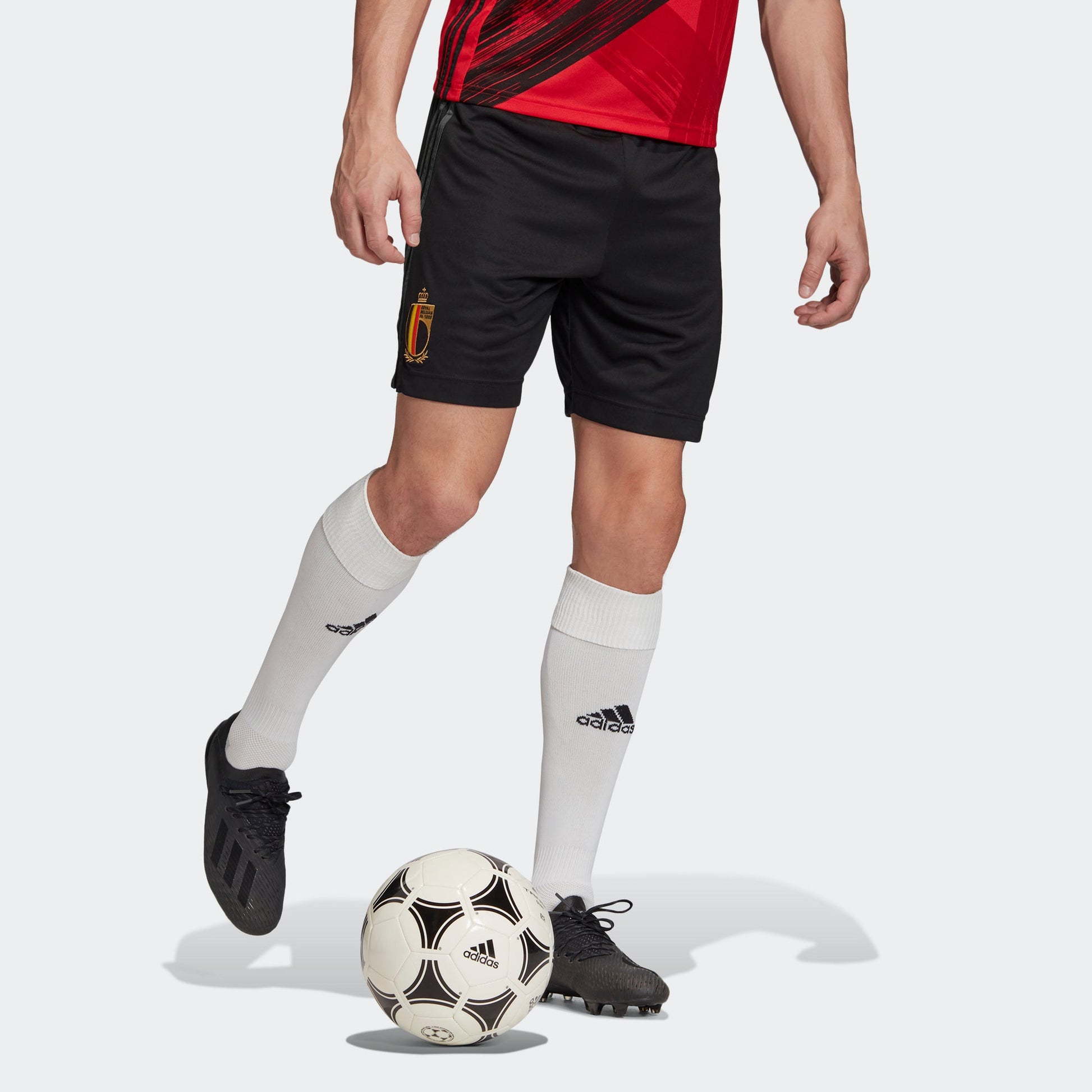 adidas RBFA H SHO European Cup Belgium National Team Home Soccer/Football Sports Shorts Black EJ8554