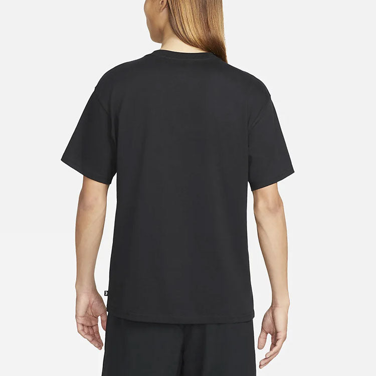 Nike SB Printing Pattern Skateboard Short Sleeve Black DN7329-010