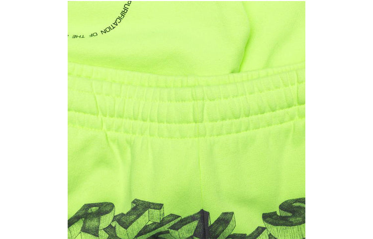 Off-White SS20 Mens Cotton 3D Pencil Bermuda Fluorescence OMCI006R20E300106210